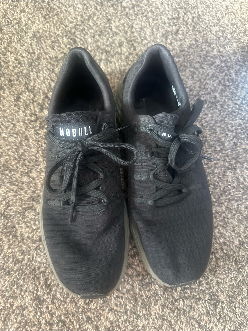 NOBULL Women’s Black Ivy Ripstop athletic shoes size 8.5